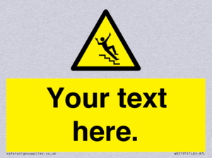 Custom Slippery Stairs Sign